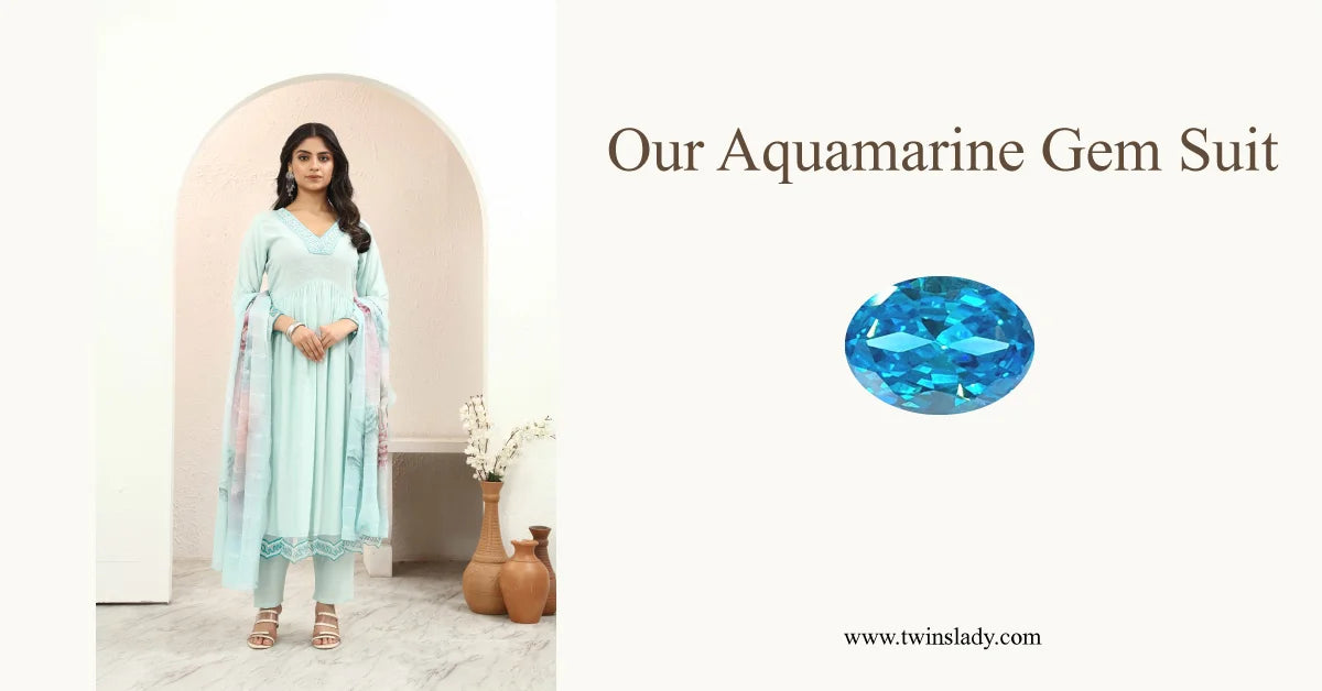 Our Aquamarine Gem Suit - Twins Lady