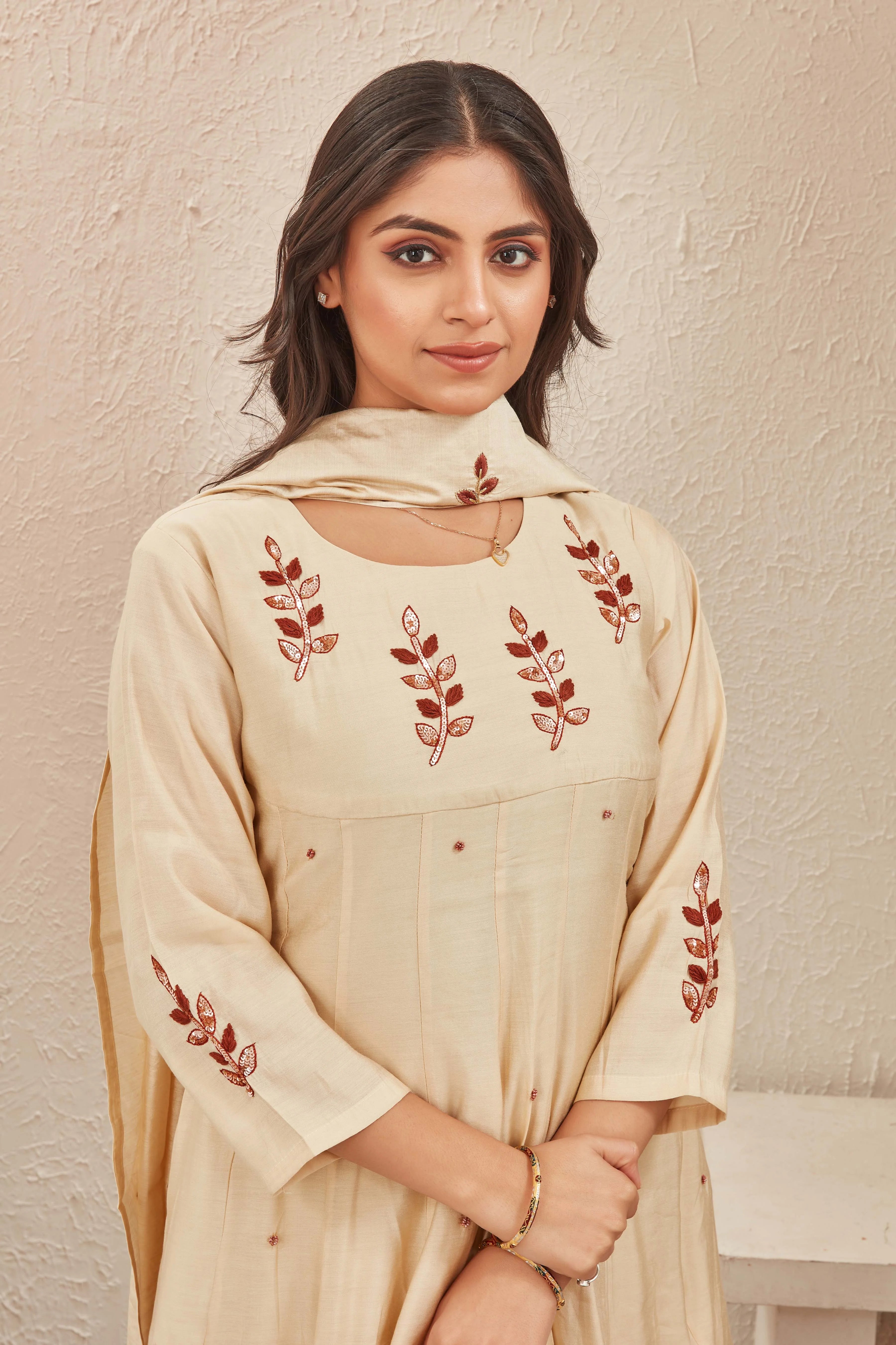 Chiku Hand Embroidered Suit