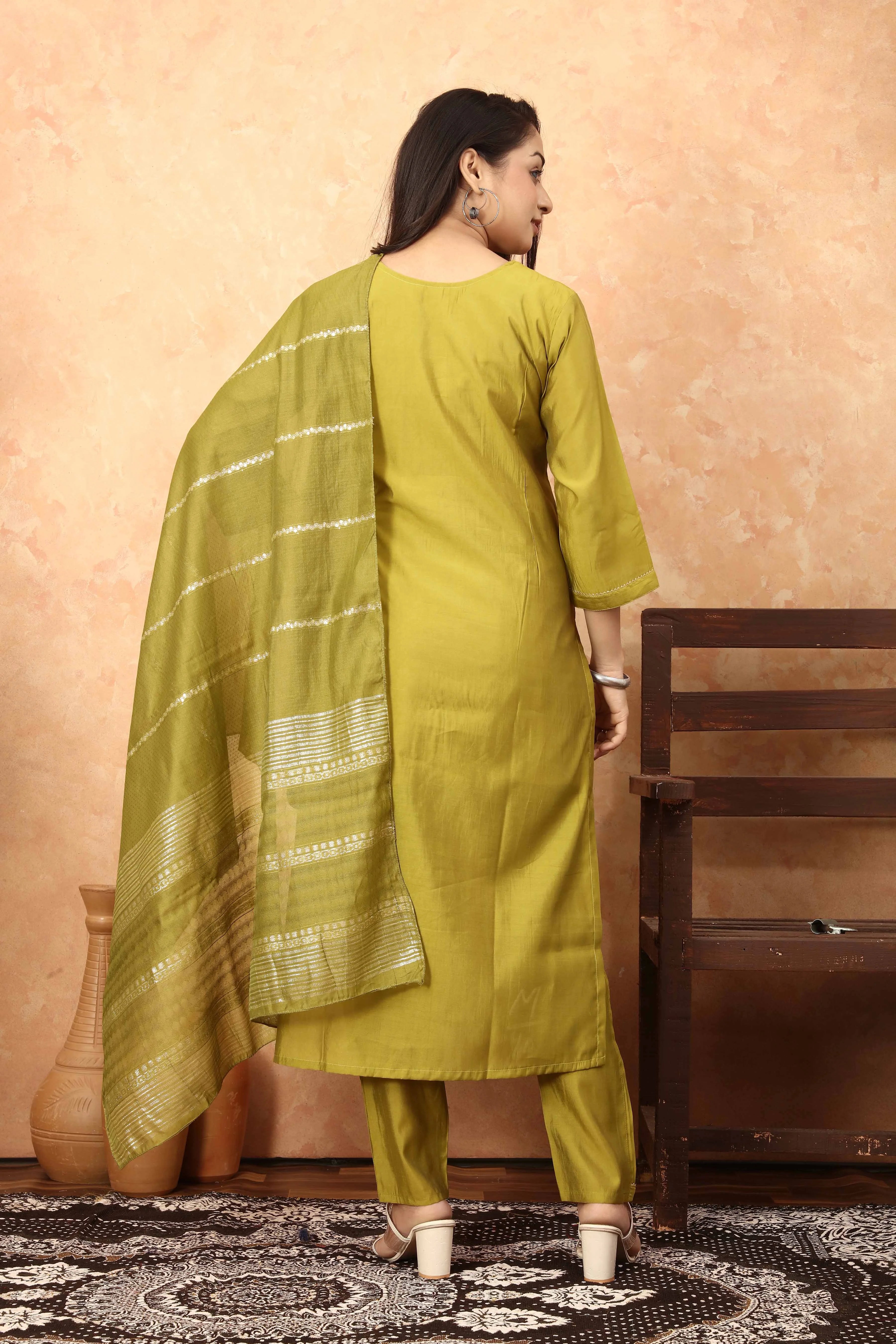 Ayuda Silk Mustard Yellow