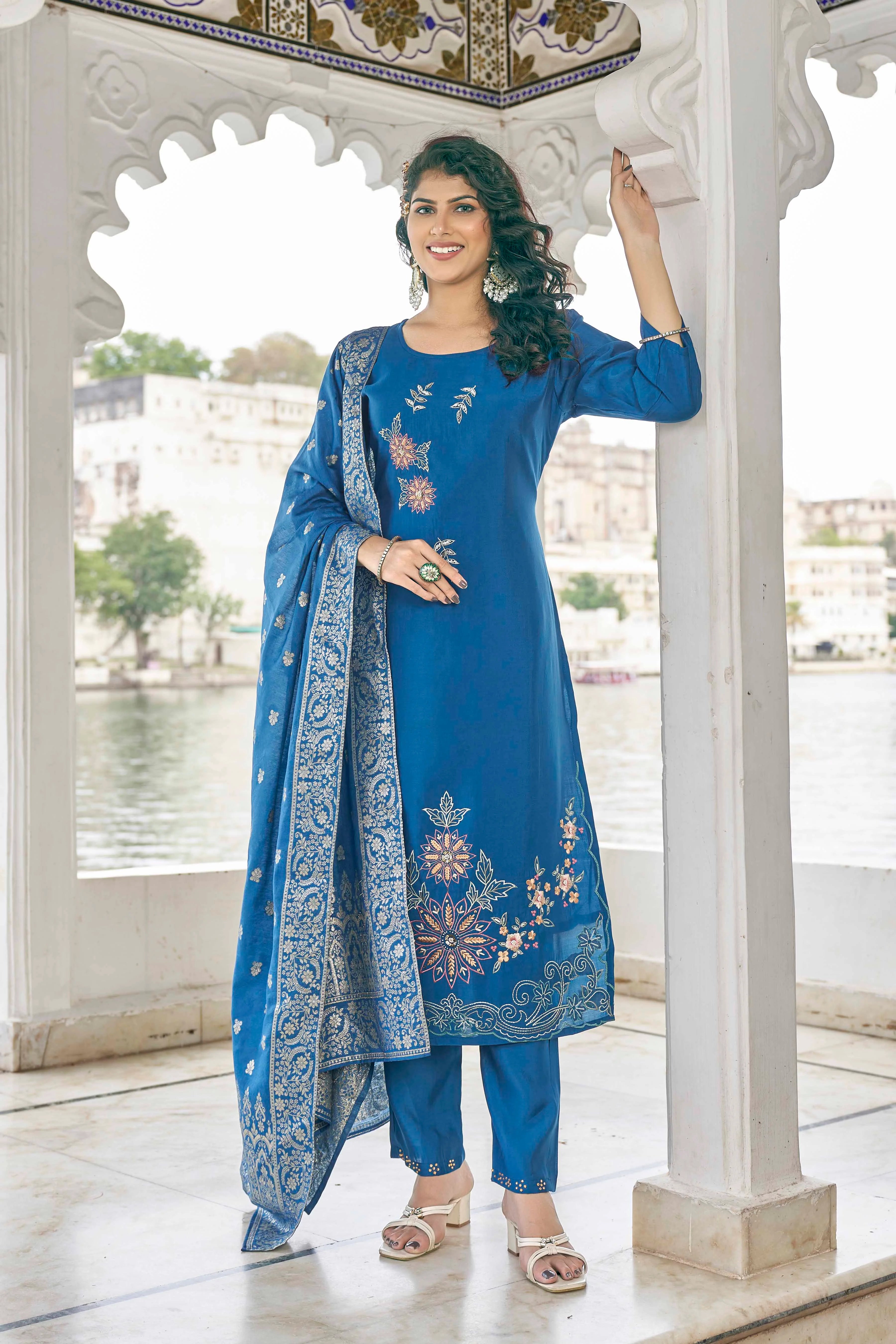 Richie Blue Kurta - Twins Lady