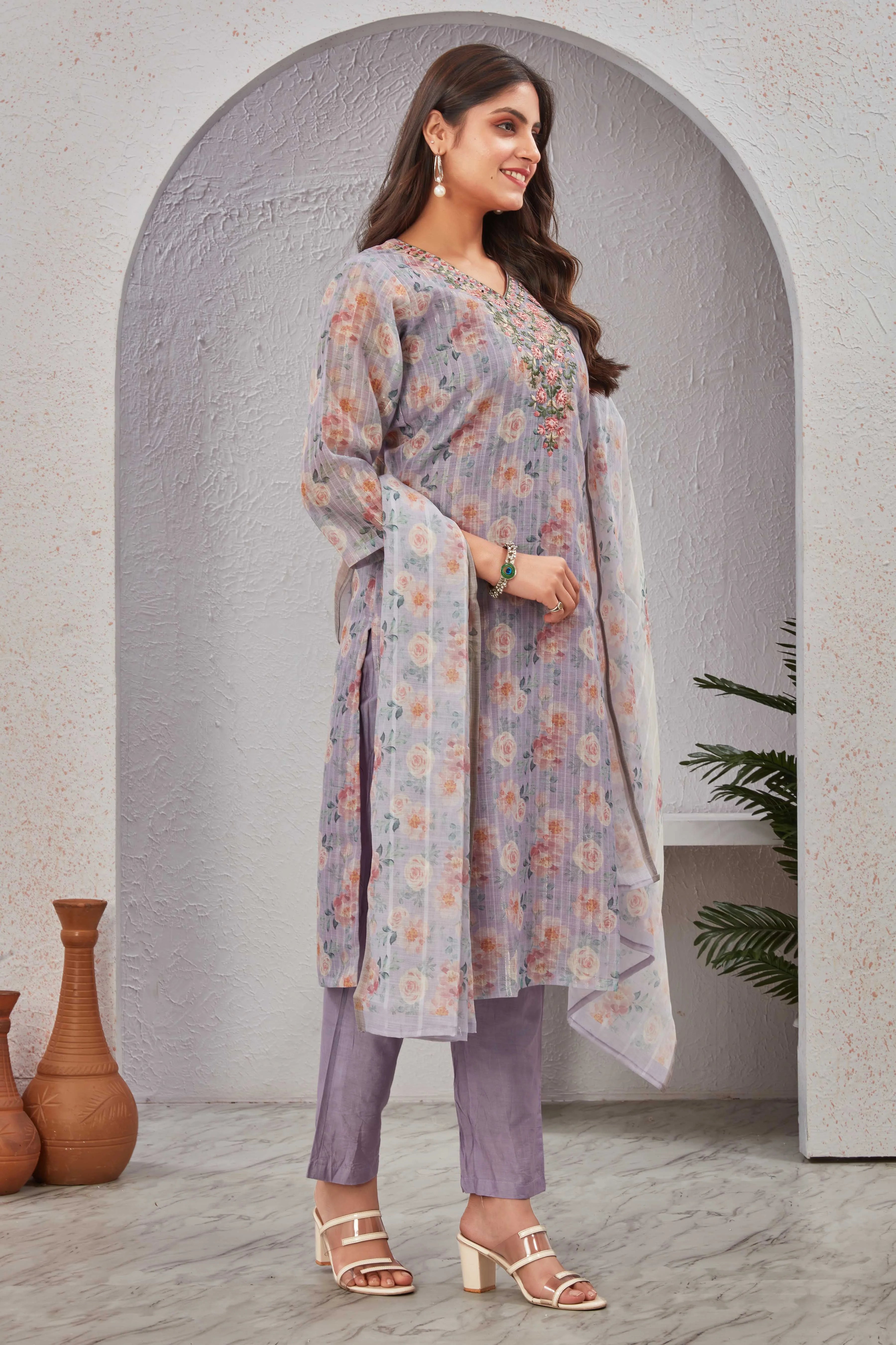 Lavender Blossom Suit Set