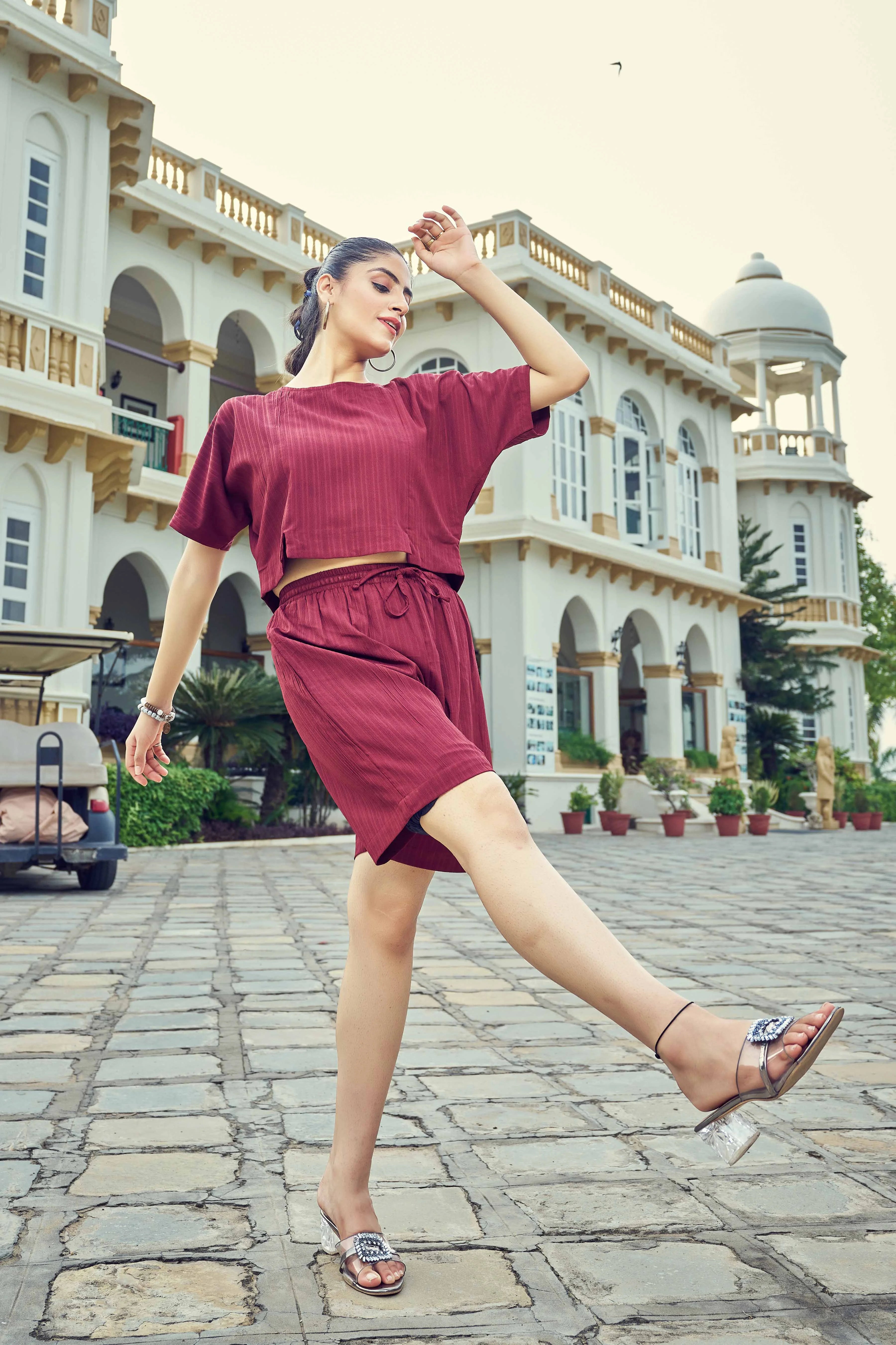 Maroon Nightsuit