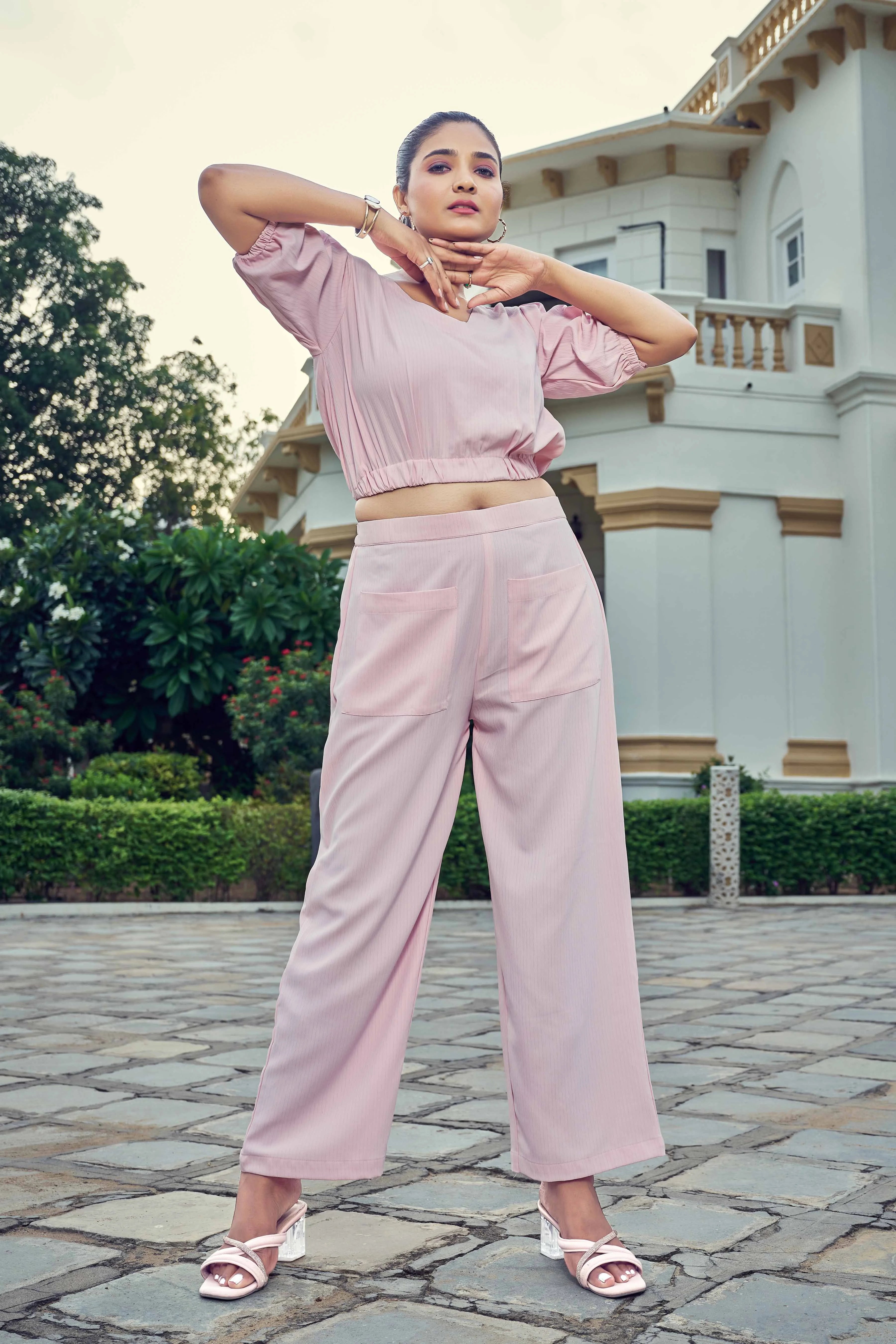 Pink Co-Ord Set - Twins Lady